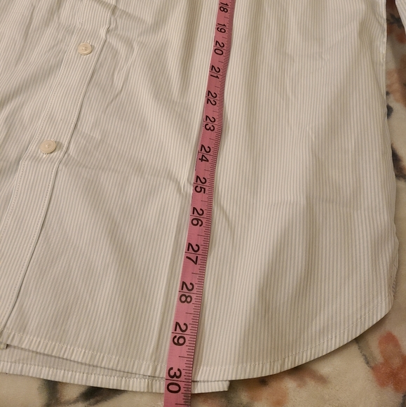 NWT Calvin Klein Blue Strip Button Up Shirt - Picture 9 of 10